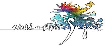 Unlimited Saga title screen for Playstation 2